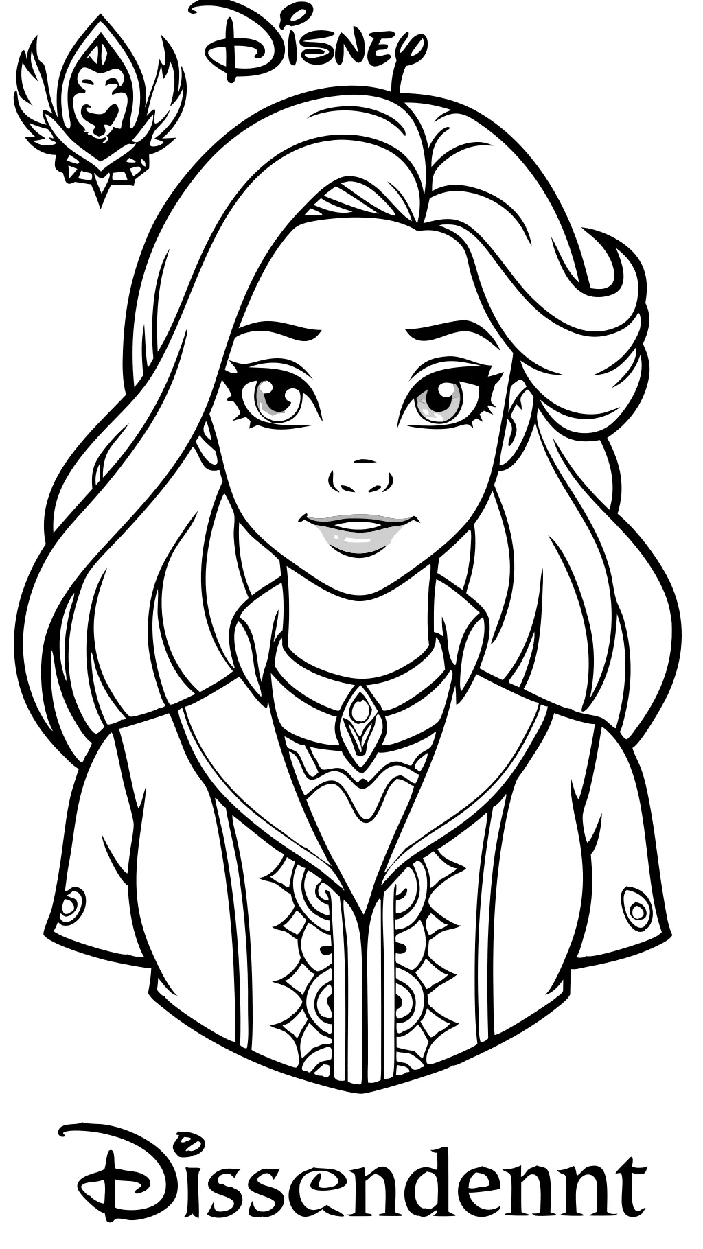 decendants coloring pages